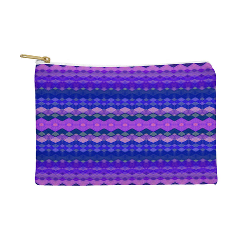 Amy Sia Tribal Diamonds Two Blue Pouch