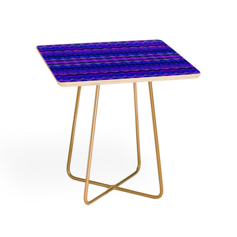 Amy Sia Tribal Diamonds Two Blue Side Table