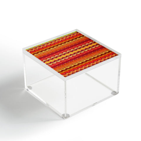 Amy Sia Tribal Diamonds Two Red Acrylic Box