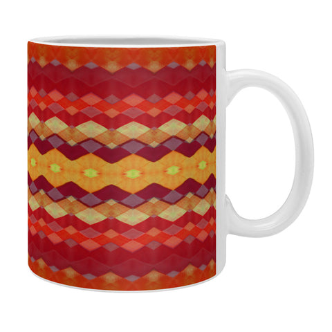 Amy Sia Tribal Diamonds Two Red Coffee Mug