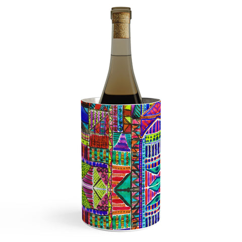 Amy Sia Tribal Patchwork Red Wine Chiller
