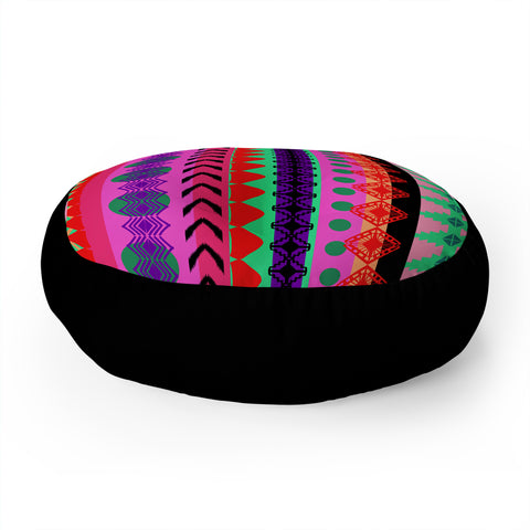 Amy Sia Tribal Stripe Floor Pillow Round
