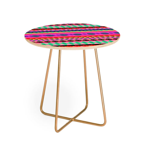 Amy Sia Tribal Stripe Round Side Table