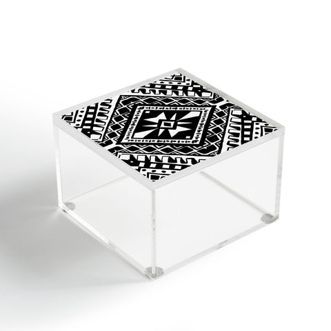 Amy Sia Tribe Black and White 1 Acrylic Box