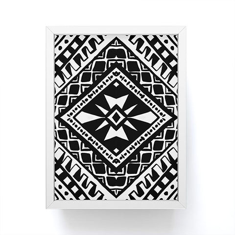 Amy Sia Tribe Black and White 1 Framed Mini Art Print