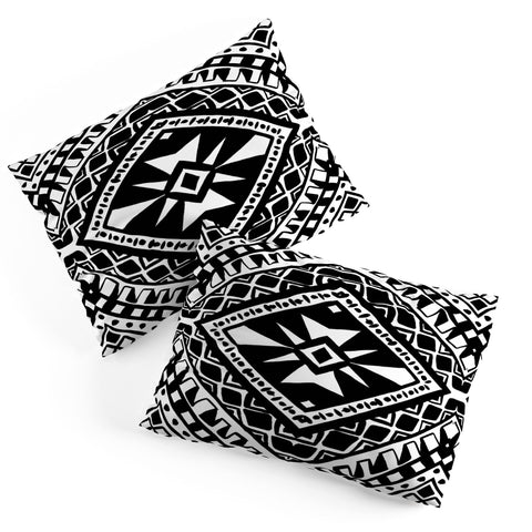 Amy Sia Tribe Black and White 1 Pillow Shams