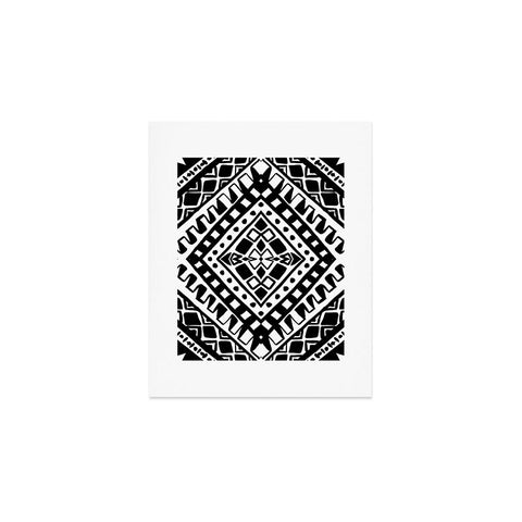 Amy Sia Tribe Black and White 2 Art Print