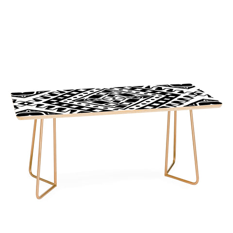 Amy Sia Tribe Black and White 2 Coffee Table