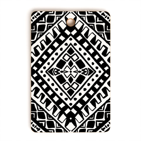 Amy Sia Tribe Black and White 2 Cutting Board Rectangle