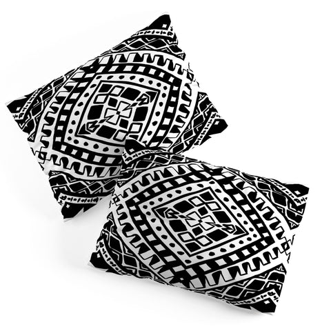 Amy Sia Tribe Black and White 2 Pillow Shams