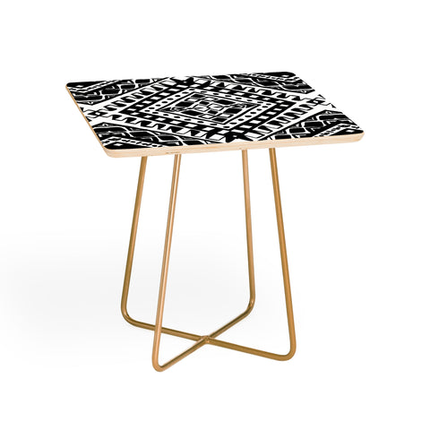Amy Sia Tribe Black and White 2 Side Table