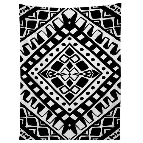 Amy Sia Tribe Black and White 2 Tapestry