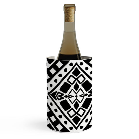Amy Sia Tribe Black and White 2 Wine Chiller