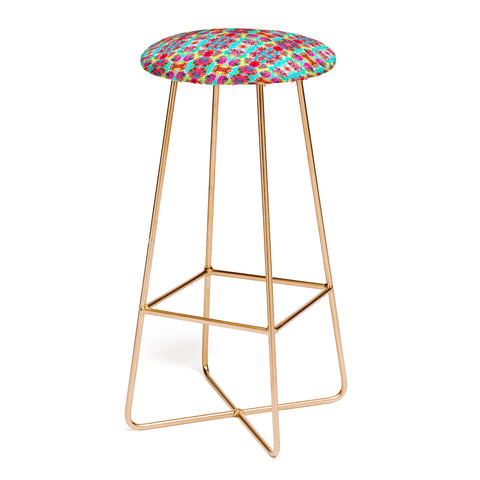 Amy Sia Tropical Floral Bar Stool