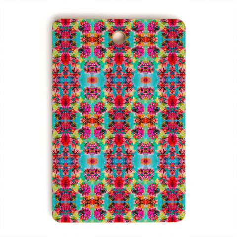 Amy Sia Tropical Floral Cutting Board Rectangle