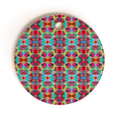 Amy Sia Tropical Floral Cutting Board Round
