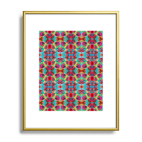 Amy Sia Tropical Floral Metal Framed Art Print