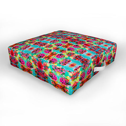 Amy Sia Tropical Floral Outdoor Floor Cushion