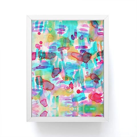 Amy Sia Tropico Aqua Framed Mini Art Print