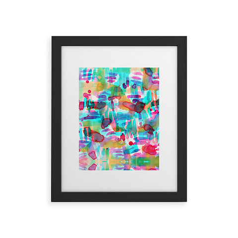 Amy Sia Tropico Aqua Framed Art Print