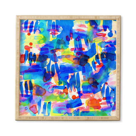 Amy Sia Tropico Blue Framed Wall Art