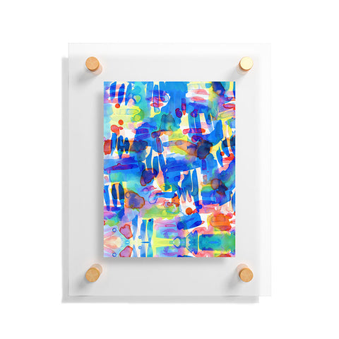 Amy Sia Tropico Blue Floating Acrylic Print