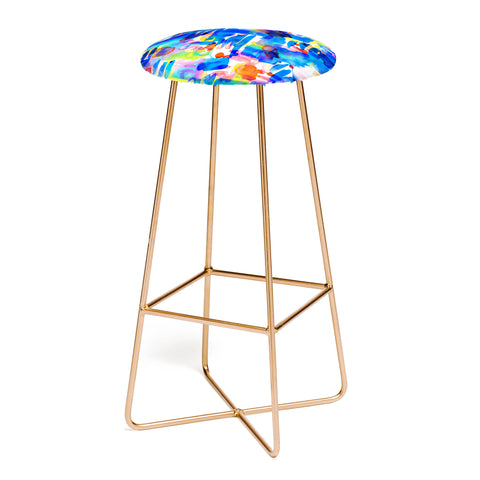 Amy Sia Tropico Blue Bar Stool