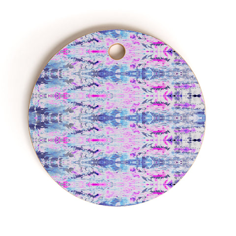 Amy Sia Ubud Blue Cutting Board Round