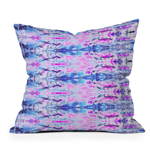 Amy Sia Ubud Blue Throw Pillow