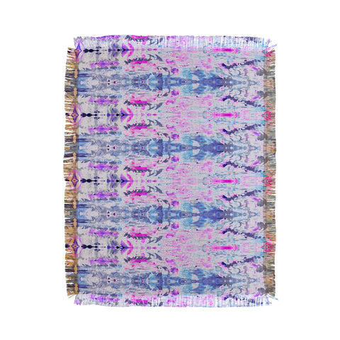 Amy Sia Ubud Blue Throw Blanket