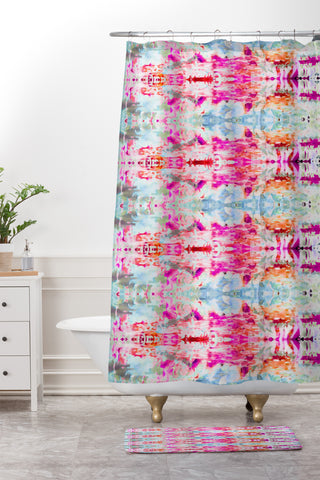 Amy Sia Ubud Multi Shower Curtain And Mat