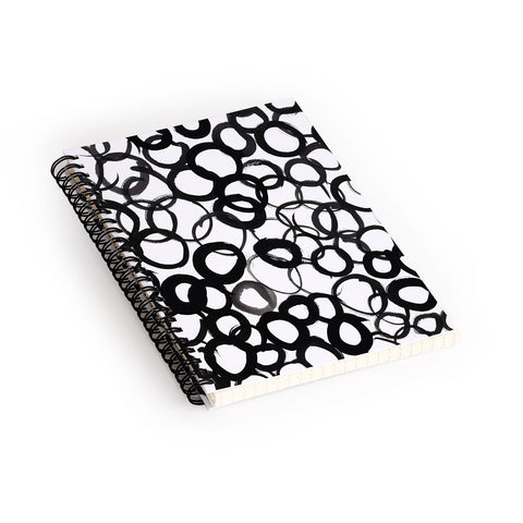 Amy Sia Watercolor Circle Black Spiral Notebook