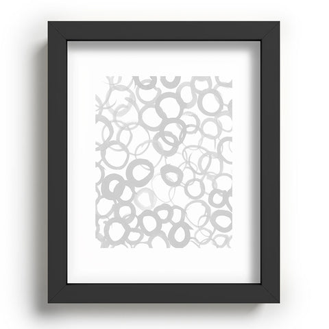 Amy Sia Watercolor Circle Gray Recessed Framing Rectangle