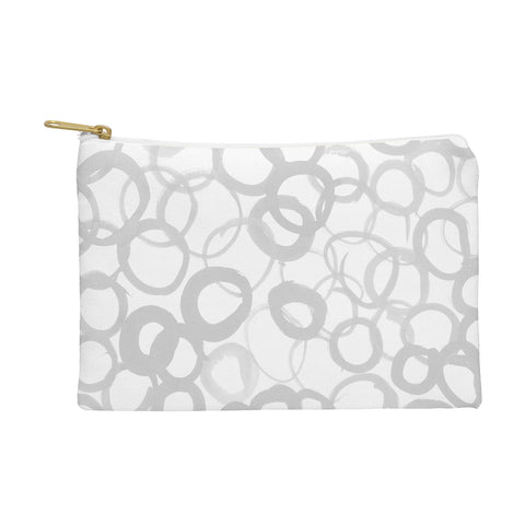Amy Sia Watercolor Circle Gray Pouch