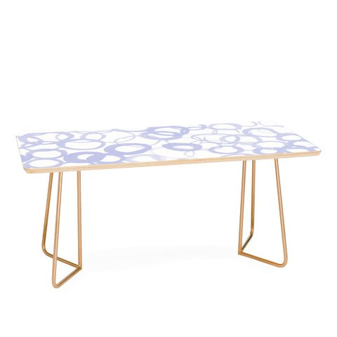 Amy Sia Watercolor Circle Pale Blue Coffee Table