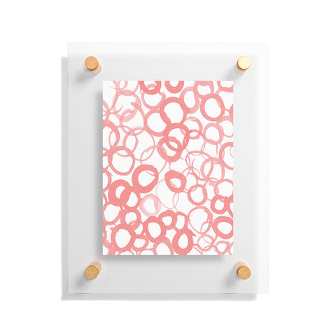 Amy Sia Watercolor Circle Rose Floating Acrylic Print