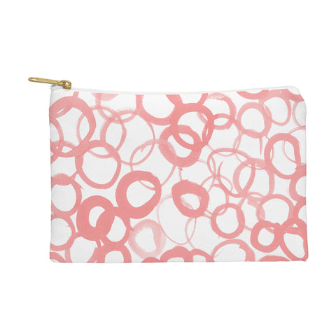 Amy Sia Watercolor Circle Rose Pouch