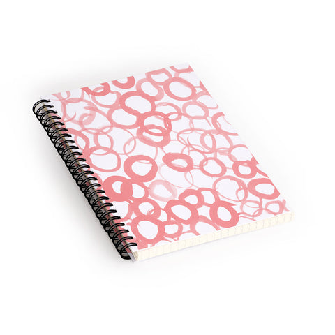 Amy Sia Watercolor Circle Rose Spiral Notebook