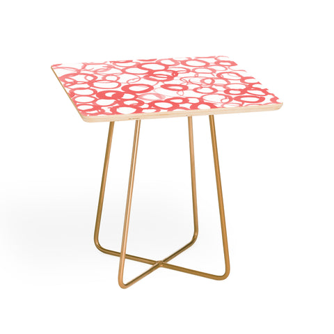 Amy Sia Watercolor Circle Rose Side Table