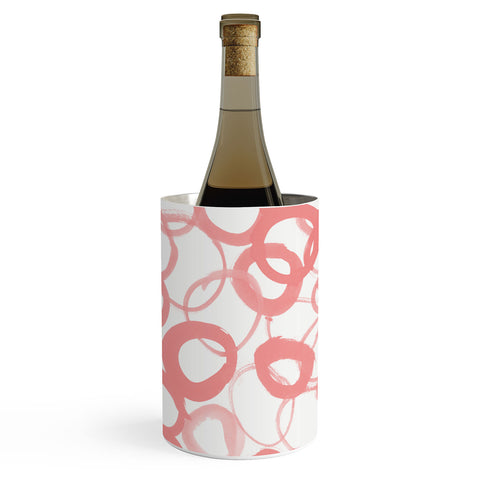 Amy Sia Watercolor Circle Rose Wine Chiller