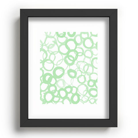 Amy Sia Watercolor Circle Sage Recessed Framing Rectangle