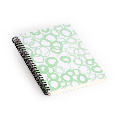 Amy Sia Watercolor Circle Sage Spiral Notebook