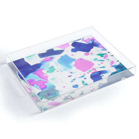 Amy Sia Watercolor Splash 2 Acrylic Tray
