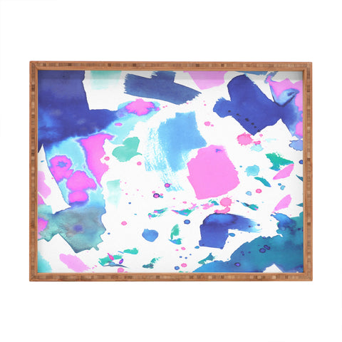 Amy Sia Watercolor Splash 2 Rectangular Tray
