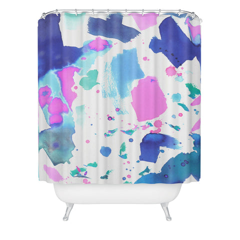 Amy Sia Watercolor Splash 2 Shower Curtain