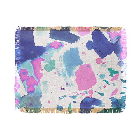 Amy Sia Watercolor Splash 2 Throw Blanket