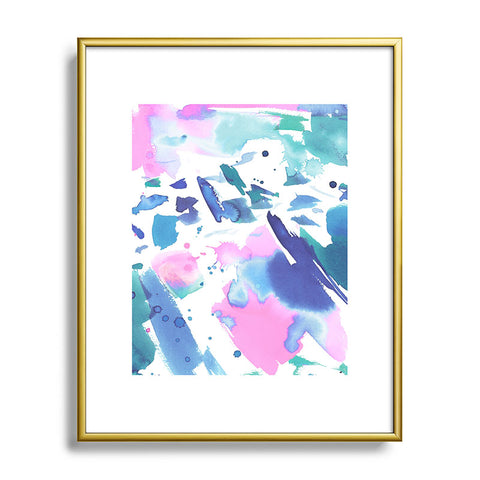 Amy Sia Watercolor Splash Metal Framed Art Print