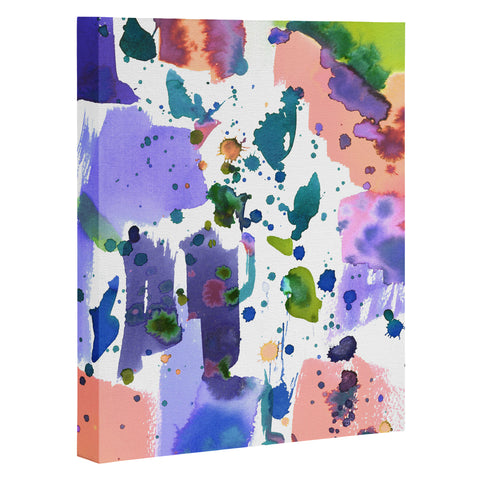 Amy Sia Watercolor Splatter Art Canvas