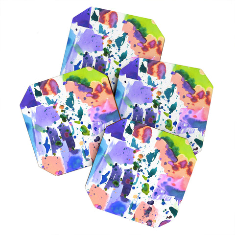Amy Sia Watercolor Splatter Coaster Set