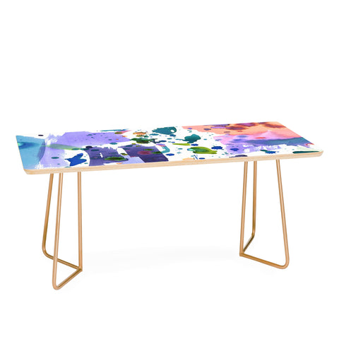 Amy Sia Watercolor Splatter Coffee Table